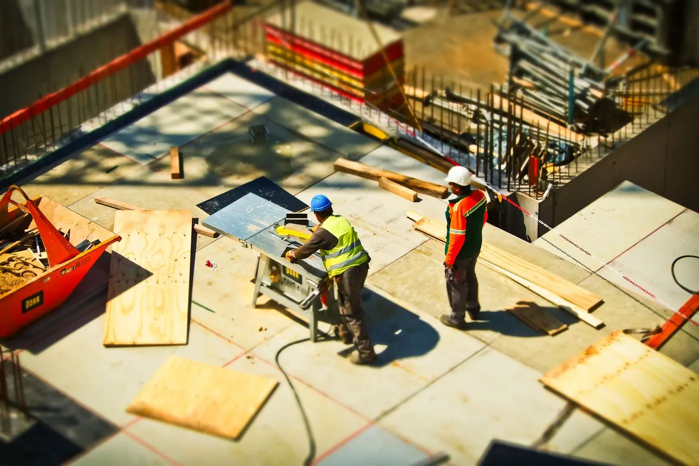 A crew on a job site
