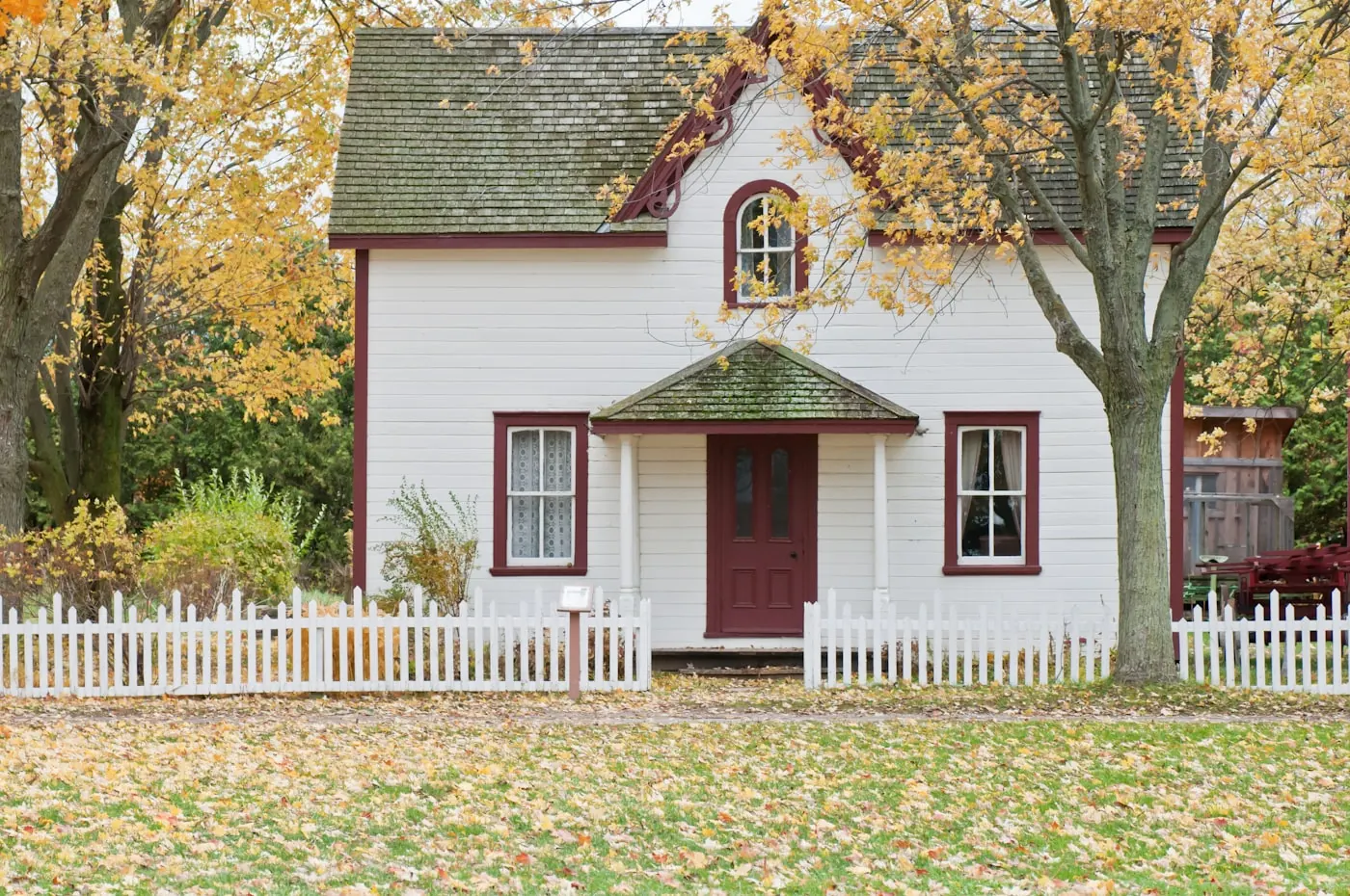 A farmhouse after the job