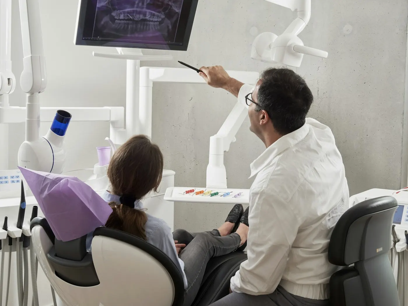 A treatment room at Northside Family Dental