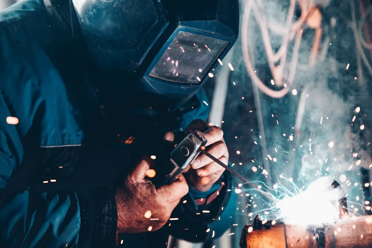 Welding in the shop