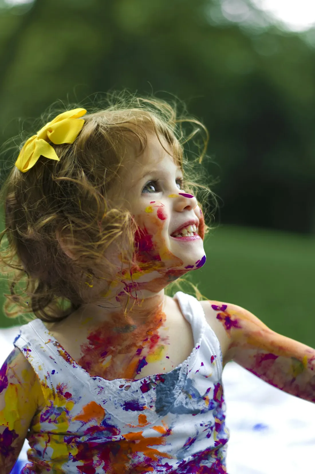 A smiling child